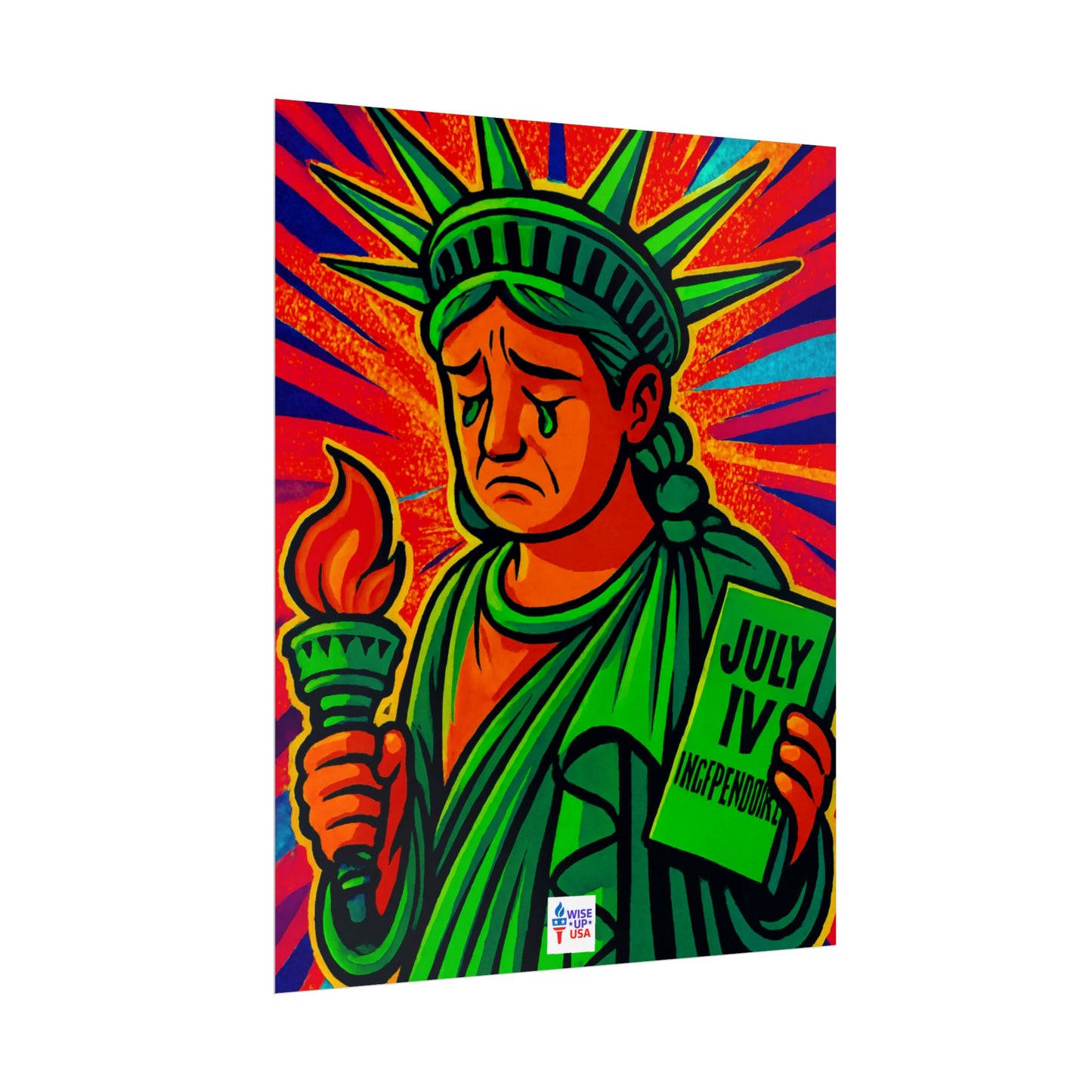 Colorful Protest Art Poster, Trump Shamed Statue of Liberty, Activism Wall Art, Educational Prints, Gift for Teachers and Students