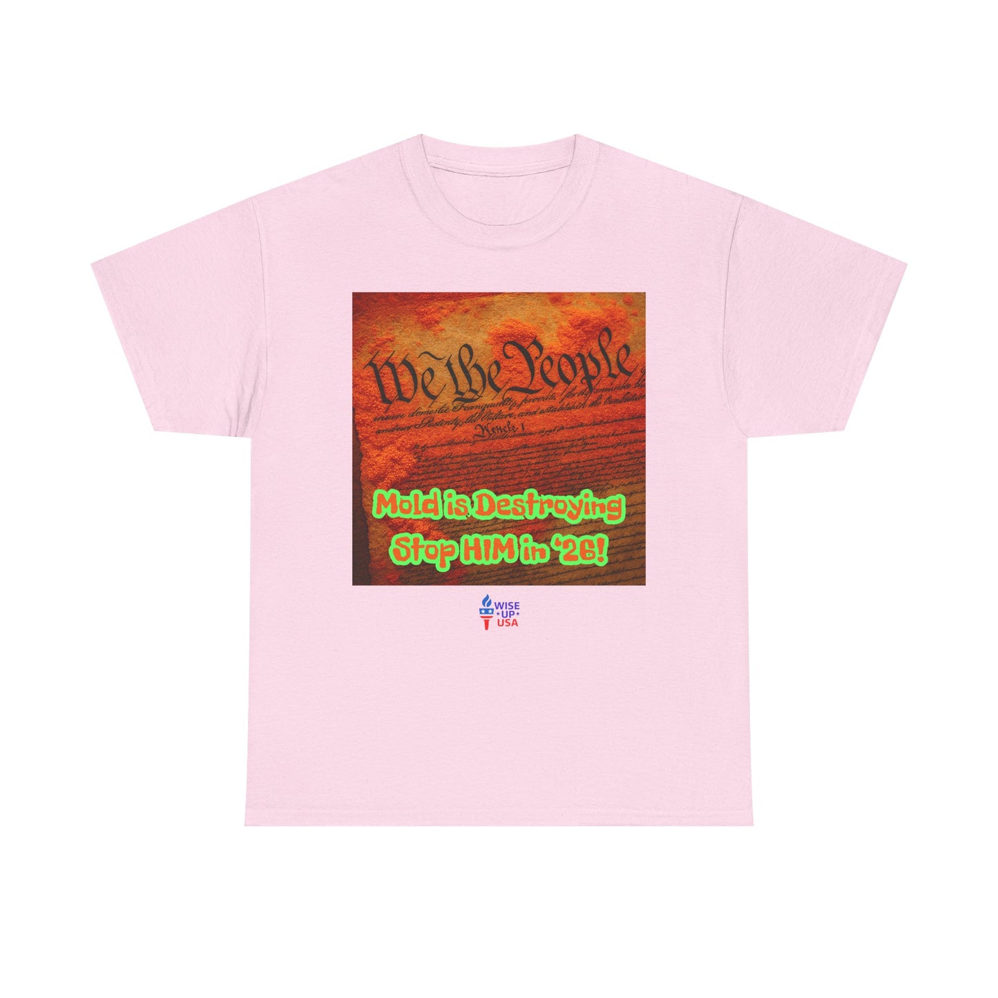Unisex Heavy Cotton Tee with Stop Him '26, Design, Election Day Apparel, Revolution, Gift for Activists, Midterm 26, Destroy Constitution