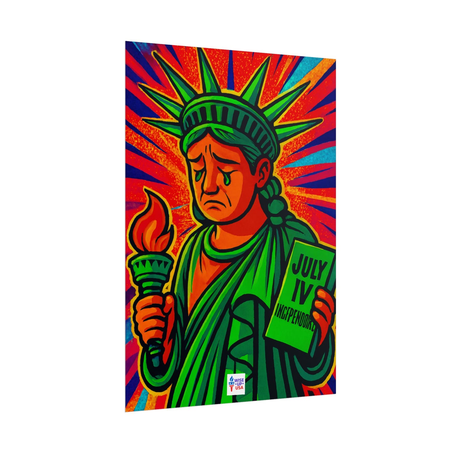 Colorful Protest Art Poster, Trump Shamed Statue of Liberty, Activism Wall Art, Educational Prints, Gift for Teachers and Students