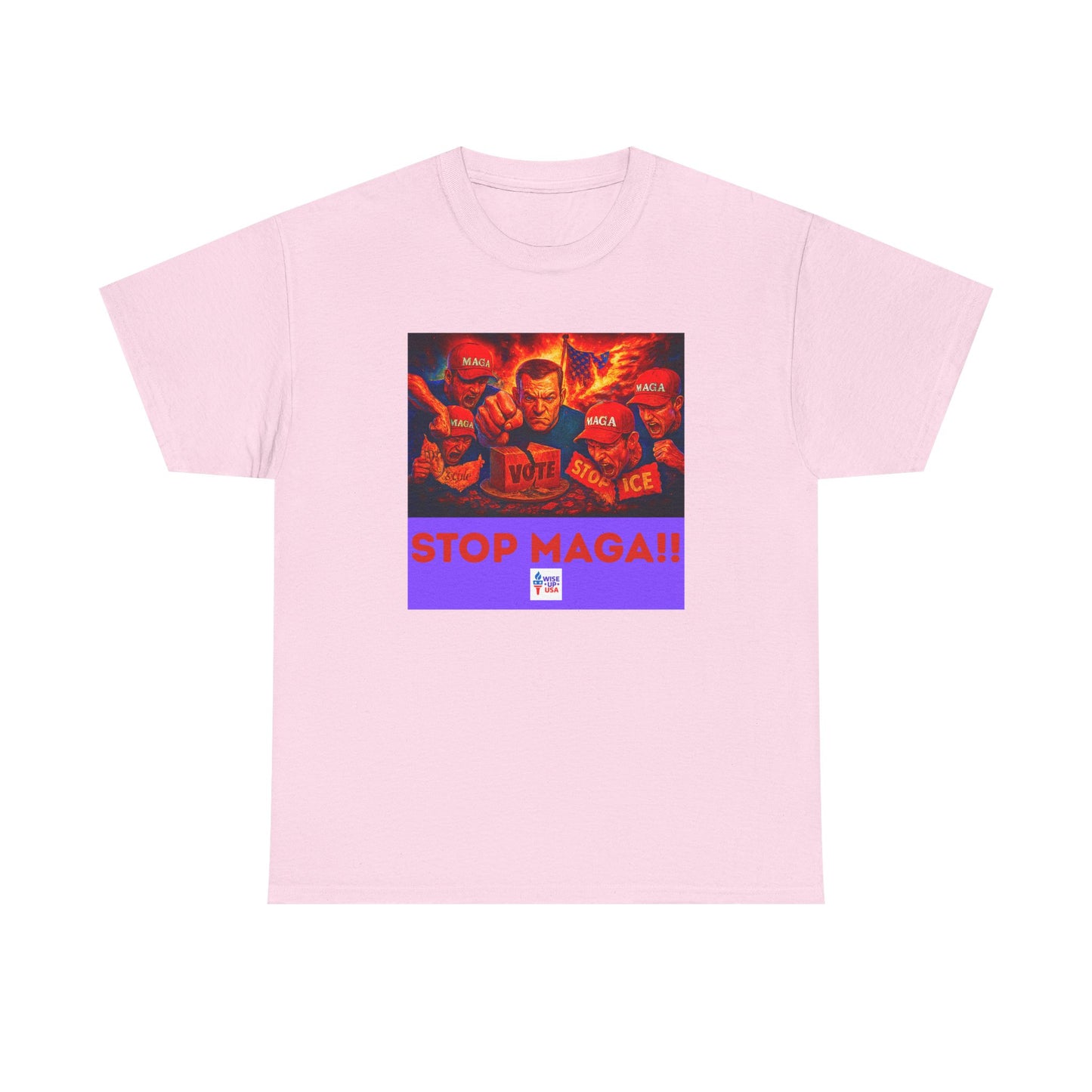 STOP MAGA '26 Unisex Heavy Cotton Tee - Election Day Apparel, Stop Trump - Gift for Activists, Midterm 26 - Rid of Republicans, Stop ICE,