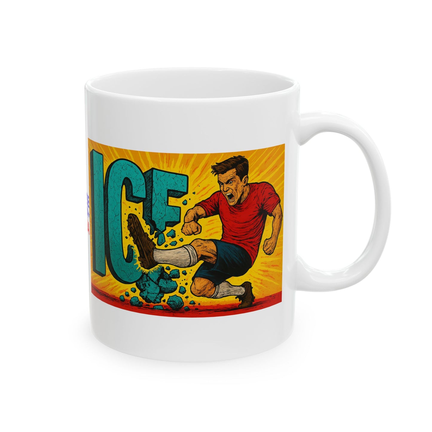 Ceramic Mug, Kick Ice in 26, Election Decor, Wise Up USA, Activist, Midterms 26, Political Coffee Cup, Stop Ice Raids, treat Immigrants fair