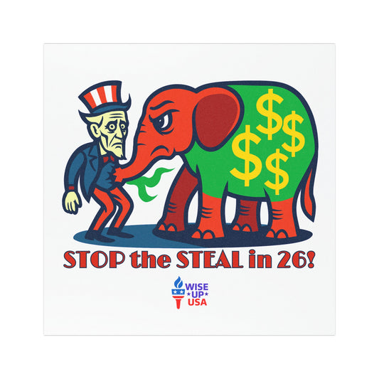 Political Car Magnets, USA Election Decor, Fun Vehicle Accessory, Gift for Activists, Stop the Steal in 26, Wise Up USA, Midterm Elections