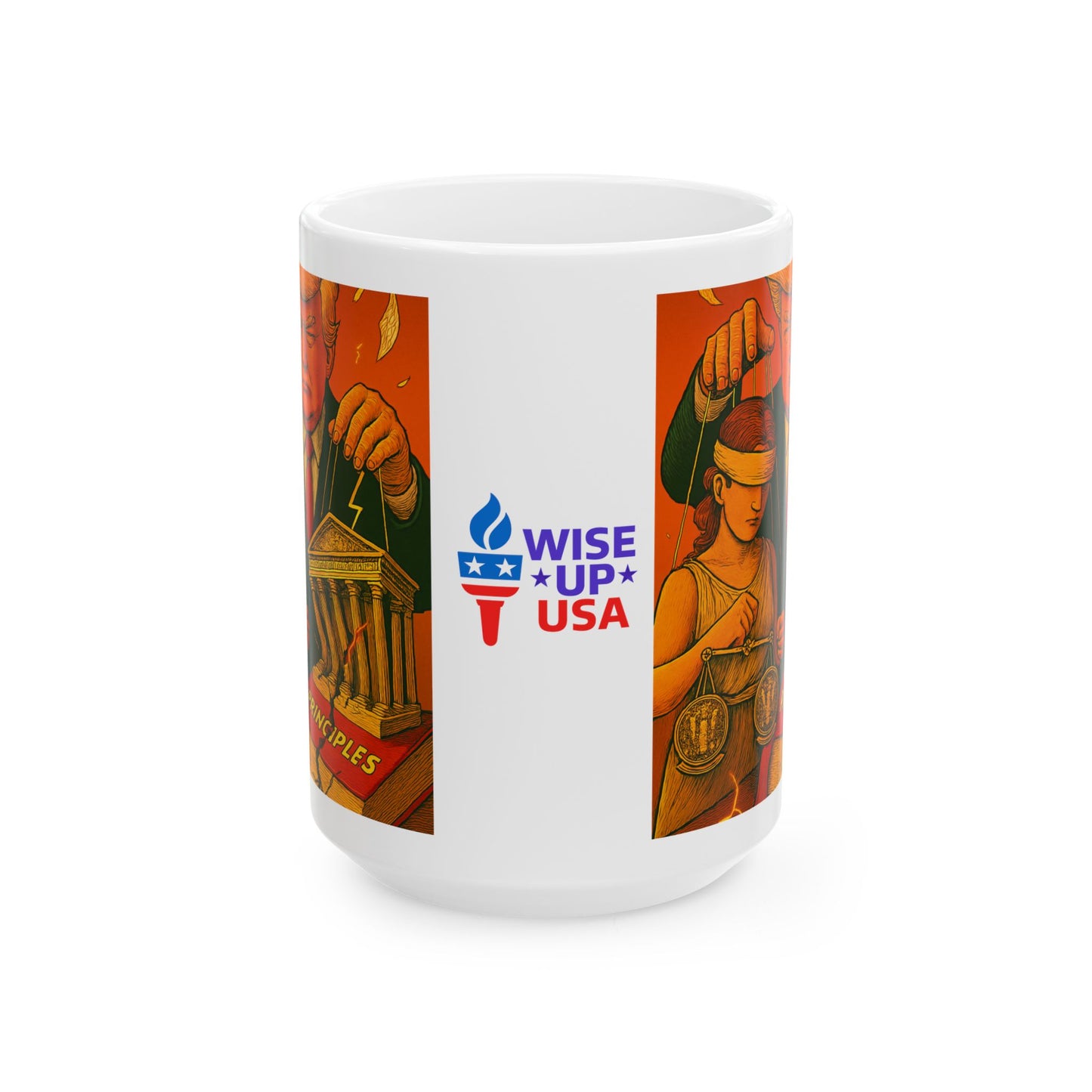 Supreme Court Controlled By Trump Ceramic Mug, Political Gift for Activists, Elections Decor, Patriotic Coffee Cup, Voting Rights Advocate