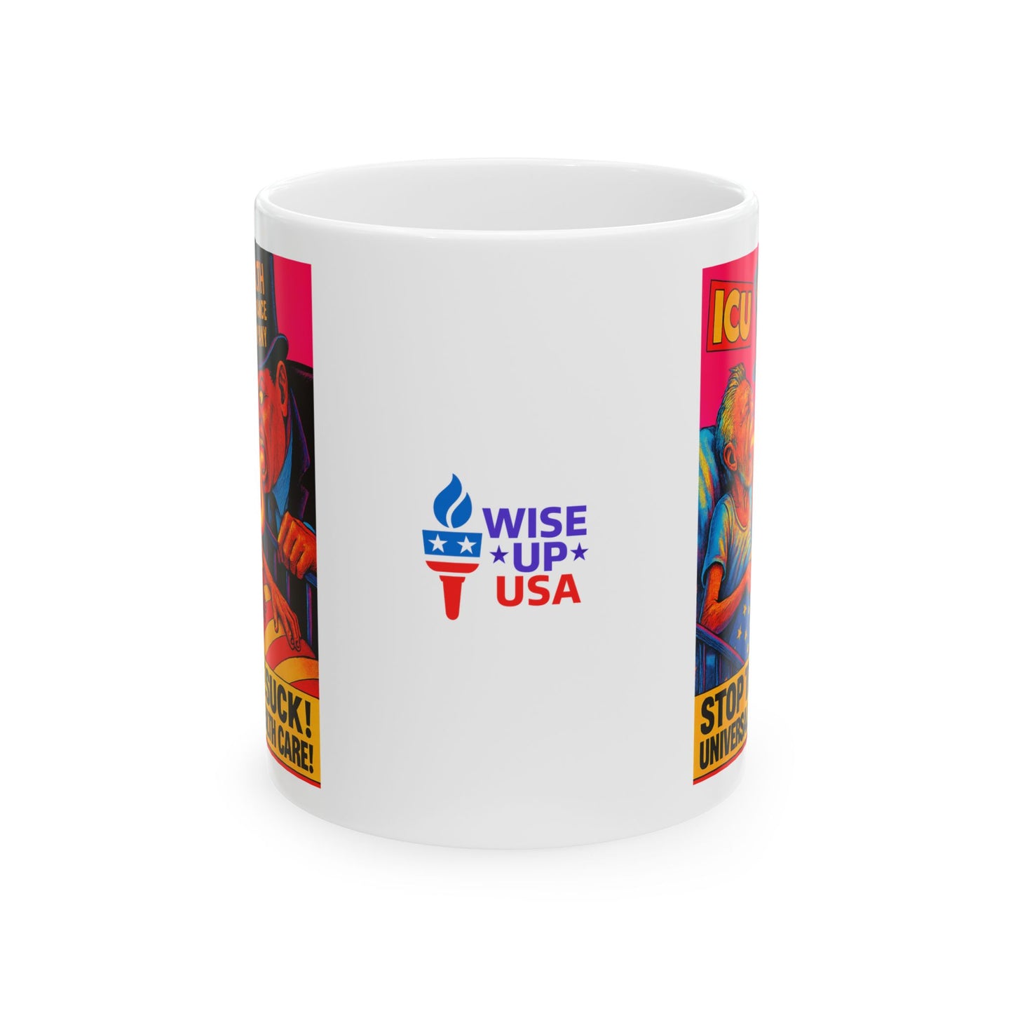 Ceramic Mug, Stop the Suck in 26, Election Decor, Wise Up USA, Activist, Midterms 26, Political Coffee Cup, Protester Present, Universal