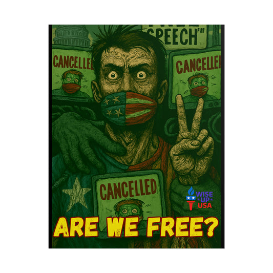 Protest Poster, Stop Cancel Culture Design, Activist Wall Art, Bold Political Message, Dorm Room Decor, Office Art, Election Season Sign