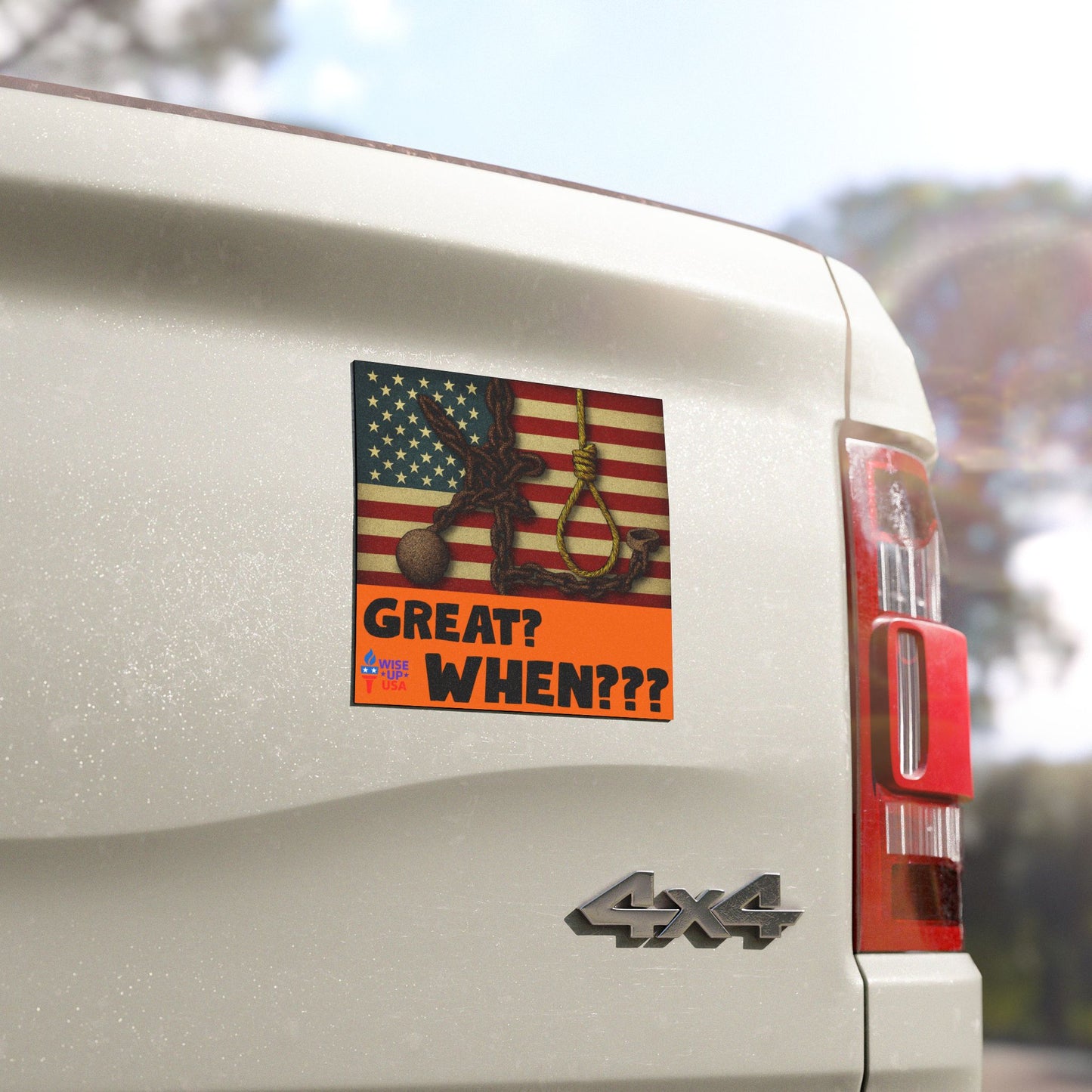 Political Car/Refrigerator Magnets, Great? When?, Midterms 26, Election Decor, Out with Republicans, Gift for Activists, Bumper Magnets