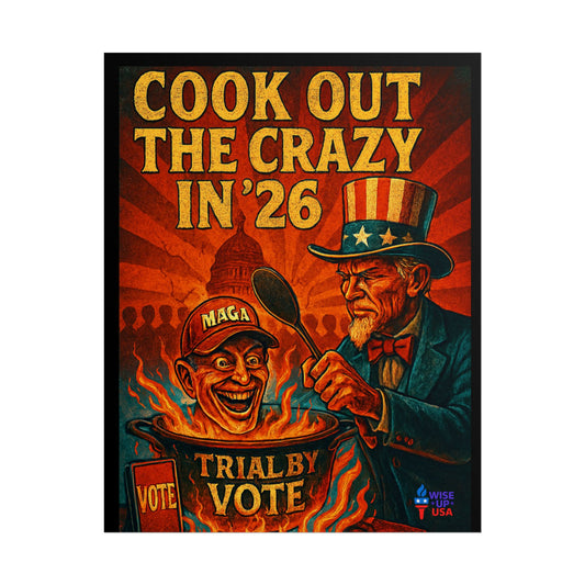 Political Protest Poster, USA Election Voting Out MAGA People 2026, Activist Art Print, Resistance Rally Sign, Patriotic Home Decor,