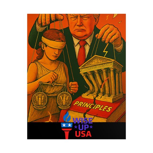 Protest Poster, Supreme Court Puppets Design, Activist Wall Art, Bold Political Message, Dorm Room Decor, Office Art, Election Season Sign