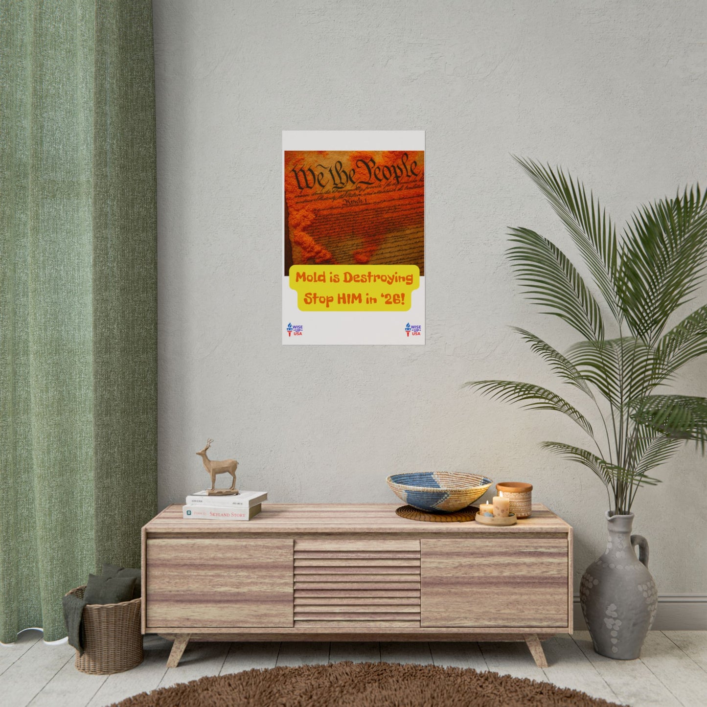 Colorful Protest Art Poster, Mold in Constitution, Activism Wall Art, Political Prints, Corrupt Congress, Midterm Elections, oust elite