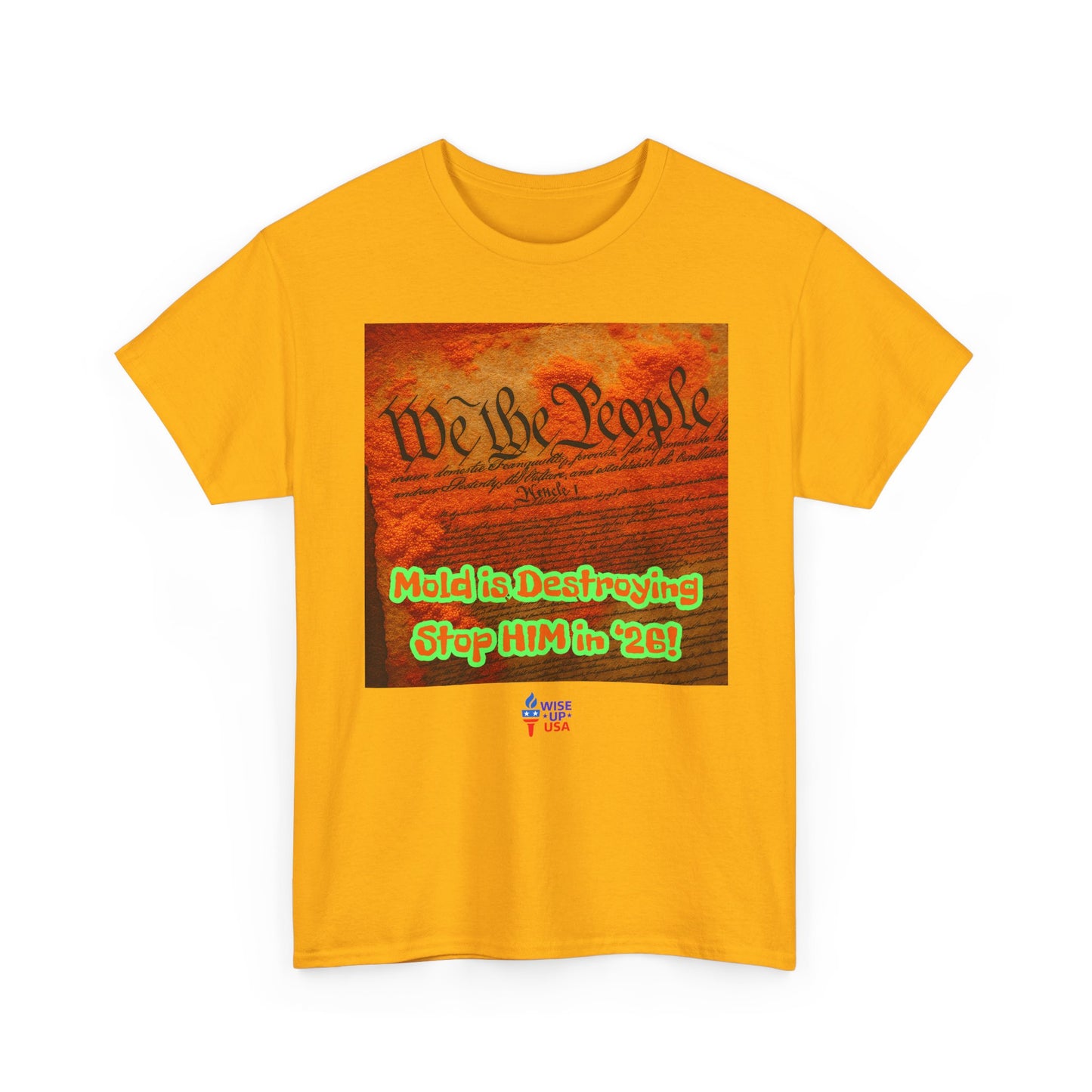 Unisex Heavy Cotton Tee with Stop Him '26, Design, Election Day Apparel, Revolution, Gift for Activists, Midterm 26, Destroy Constitution