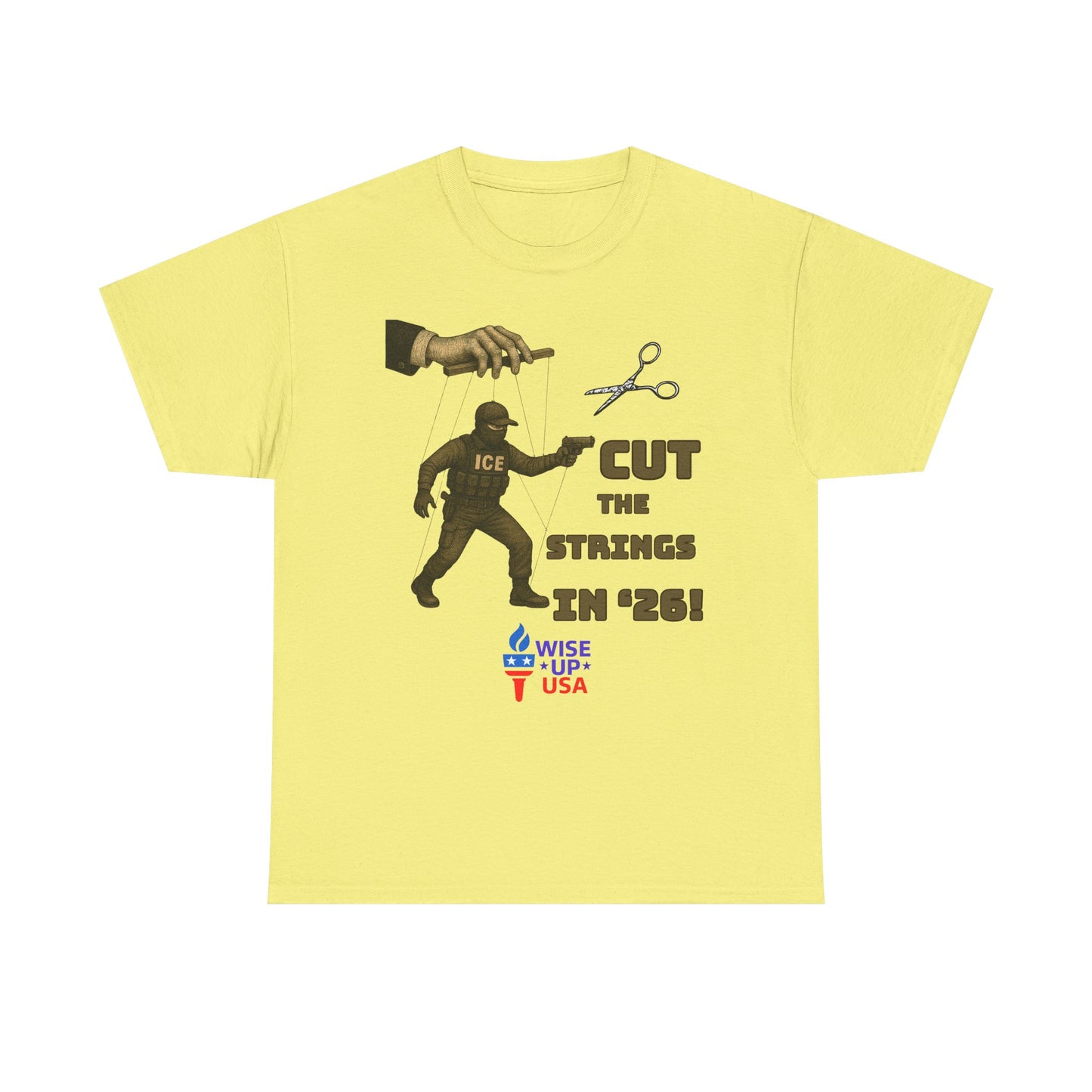 Cut the Strings in '26 Design, Midterm Election Shirt, Election Day Apparel, USA Pride Tee, Gift for Activists, Unisex Heavy cotton tee