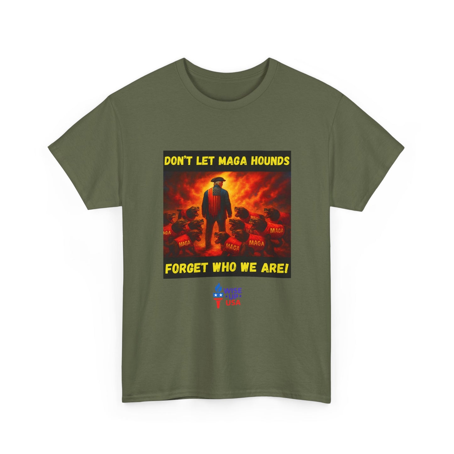 Don't Forget Who We Are Great Unisex Heavy Cotton Tee, Election Day Apparel Activists, Anti MAGA, Republicans, and MAGA, Resistance, Midterm