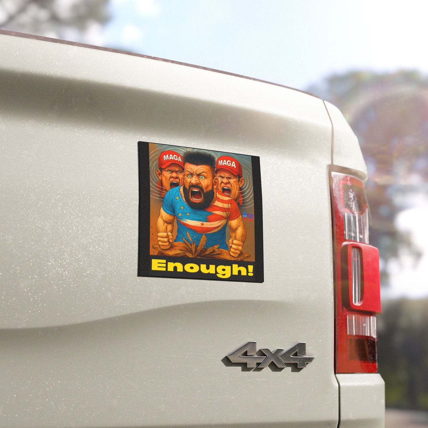 Political Car/Refrigerator Magnets, Enough MAGA!, Midterms 26, Election Decor, Out with Republicans, Gift for Activists, Out with MAGA
