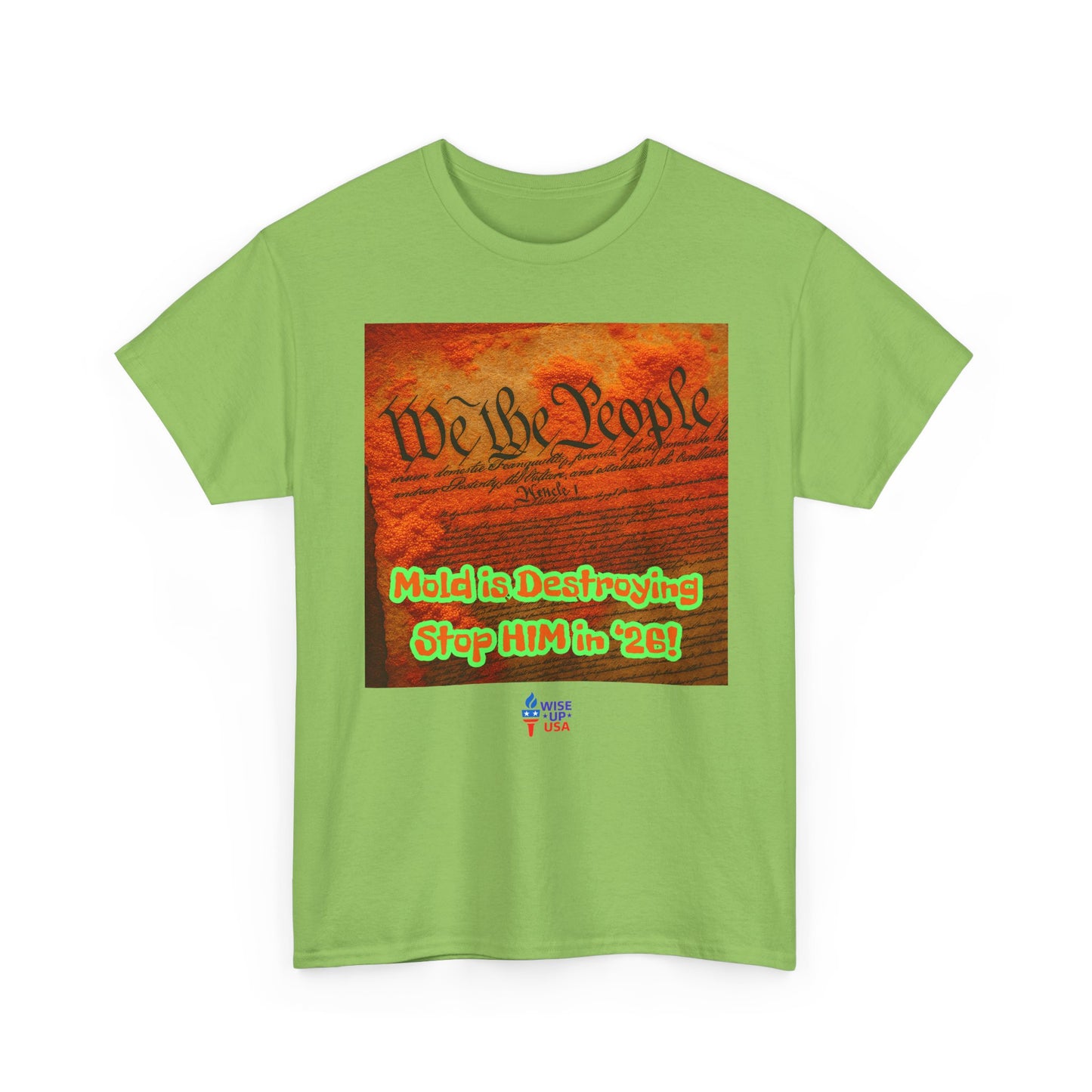 Unisex Heavy Cotton Tee with Stop Him '26, Design, Election Day Apparel, Revolution, Gift for Activists, Midterm 26, Destroy Constitution