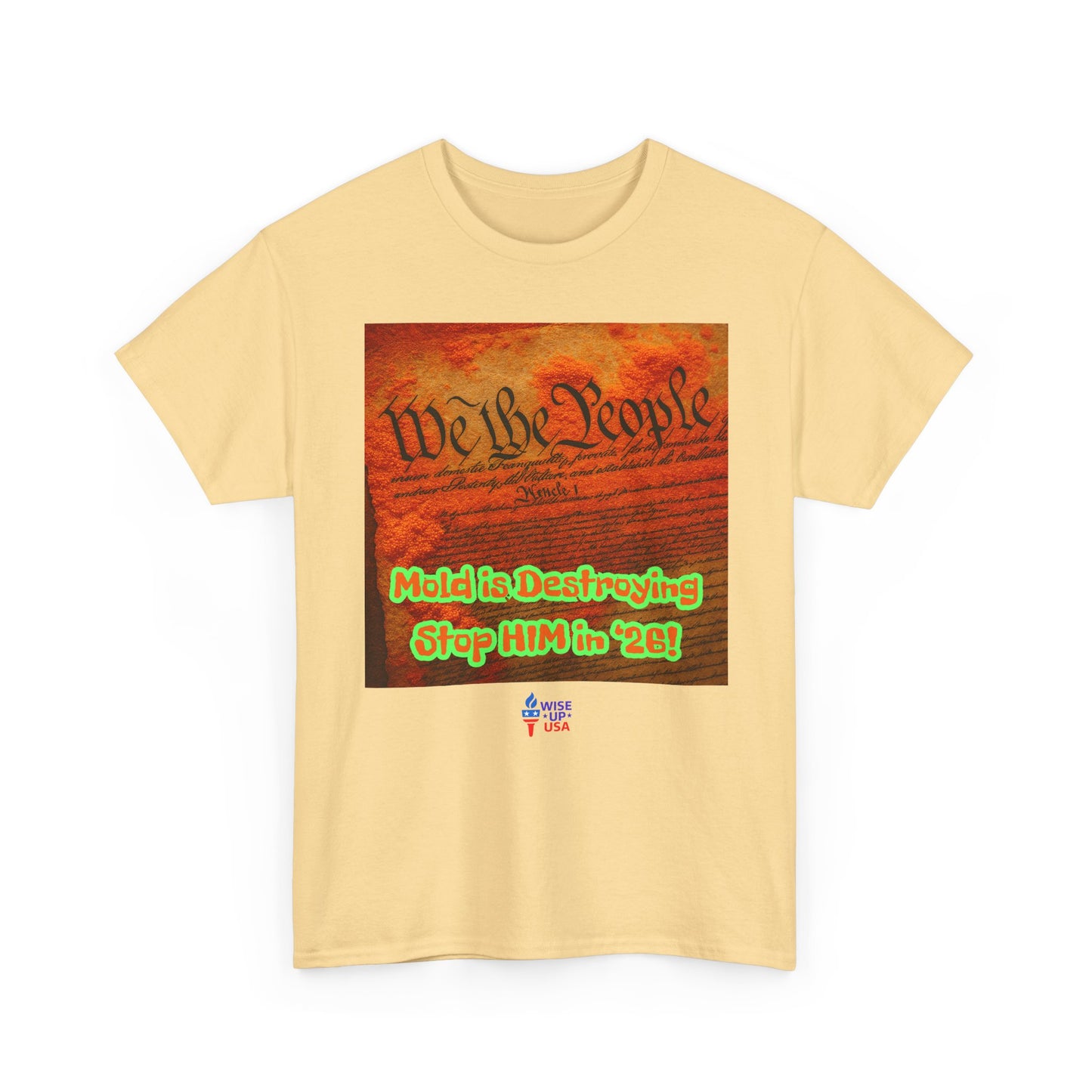 Unisex Heavy Cotton Tee with Stop Him '26, Design, Election Day Apparel, Revolution, Gift for Activists, Midterm 26, Destroy Constitution