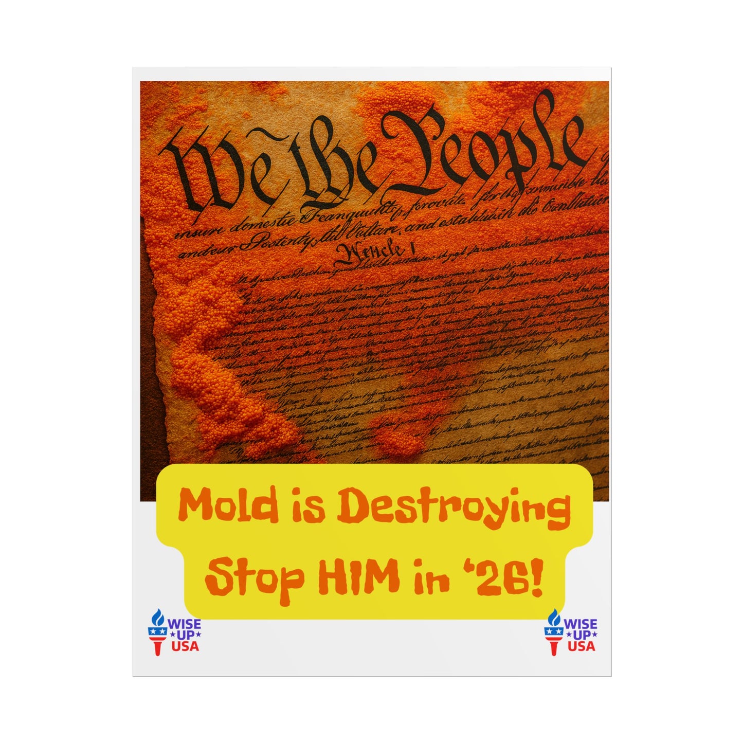 Colorful Protest Art Poster, Mold in Constitution, Activism Wall Art, Political Prints, Corrupt Congress, Midterm Elections, oust elite