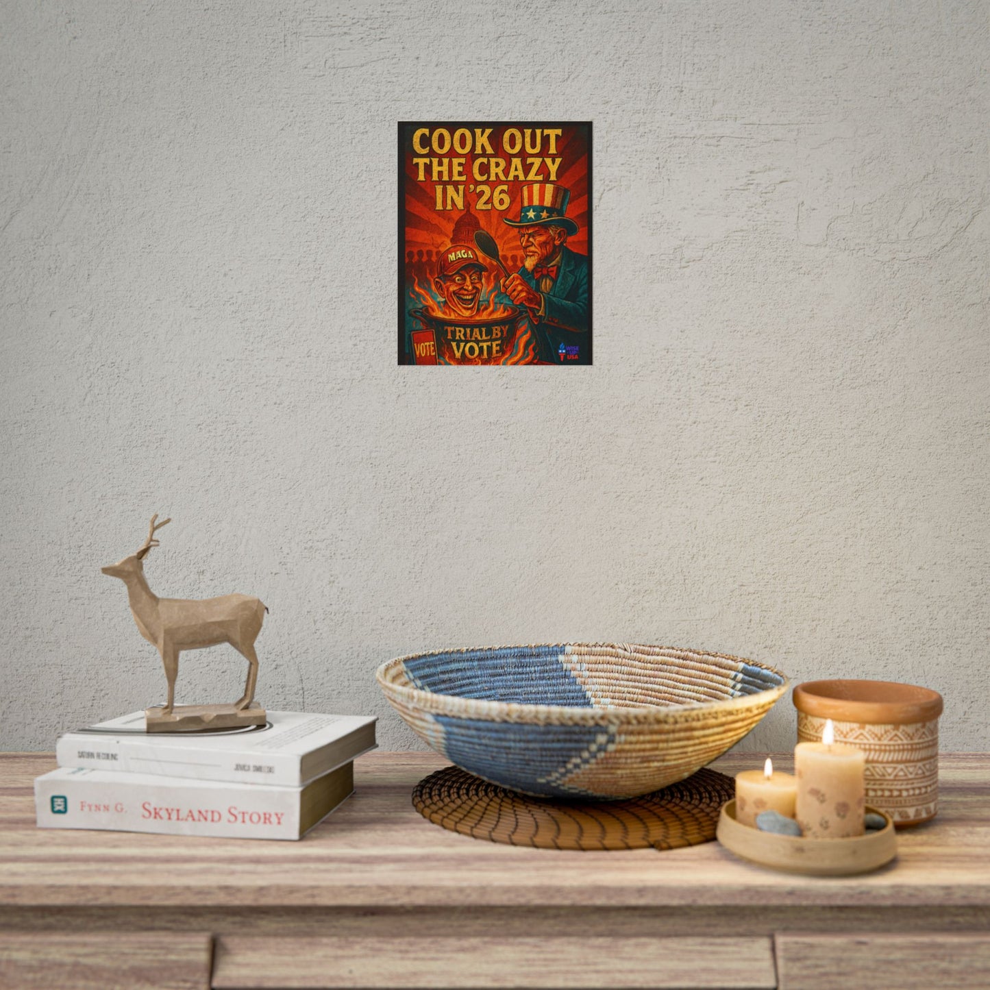 Political Protest Poster, USA Election Voting Out MAGA People 2026, Activist Art Print, Resistance Rally Sign, Patriotic Home Decor,