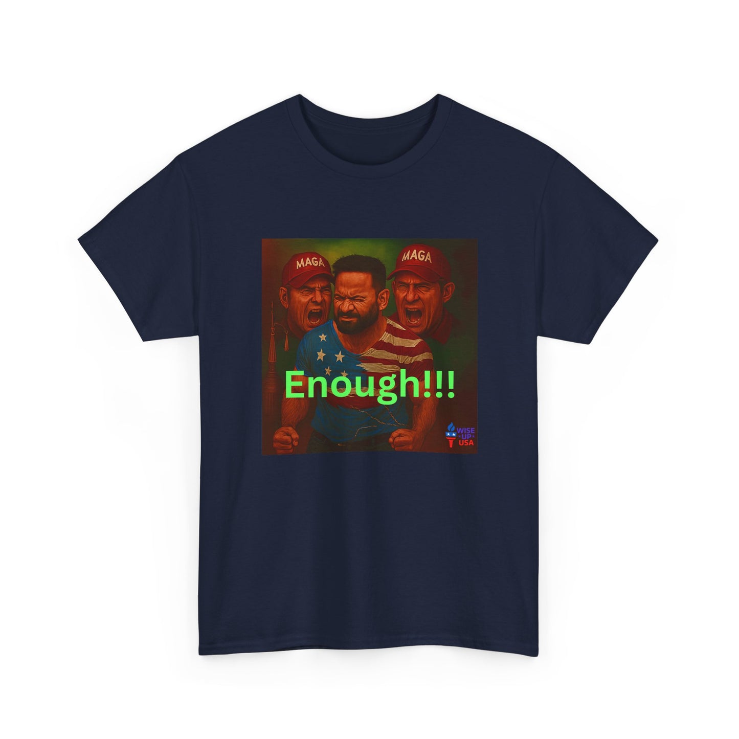 Enough 2 MAGA! Unisex Heavy Cotton Tee, Election Day Apparel Activists, Against Trump, Republicans, and MAGA, Resistance, No MAGA,