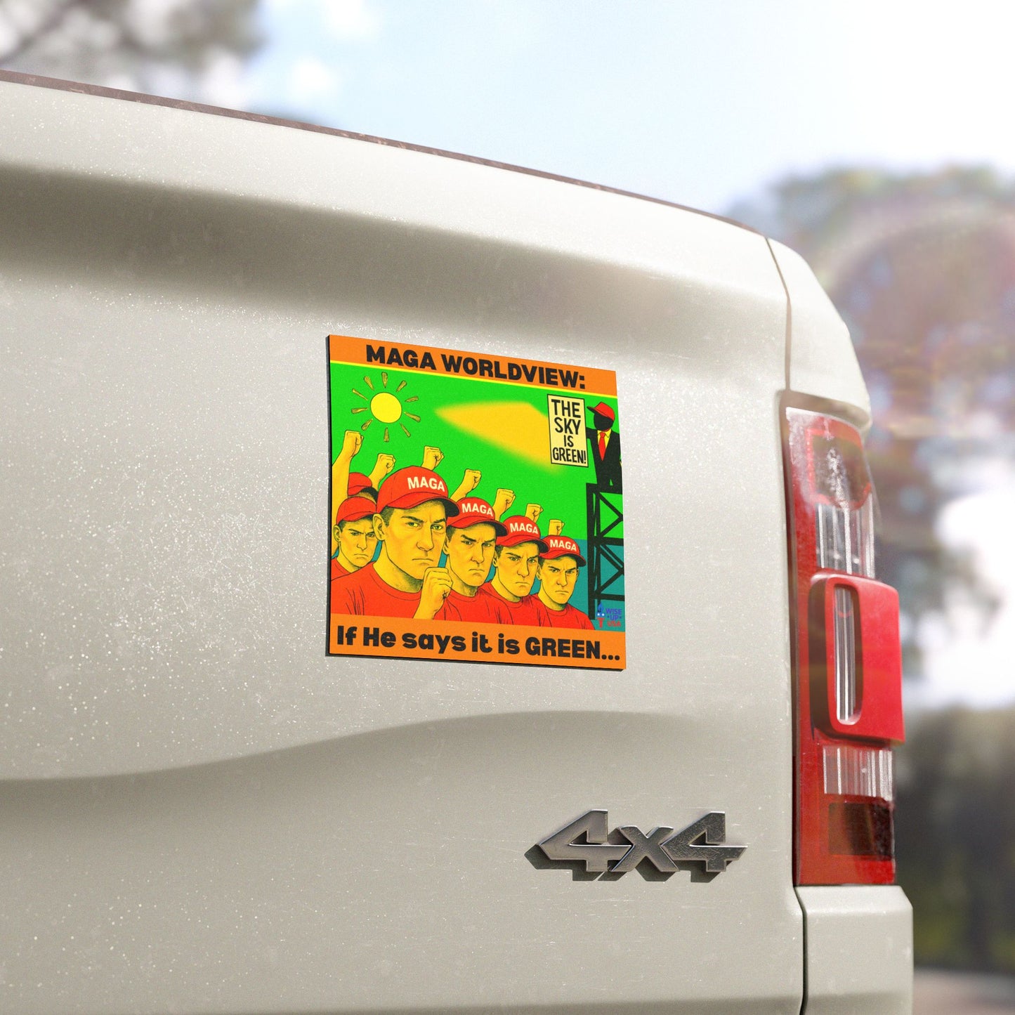 Political Car/Refrigerator Magnets, The Sky is Green, Midterms 26, Election Decor, Out with Republicans, Gift for Activists, Out with MAGA