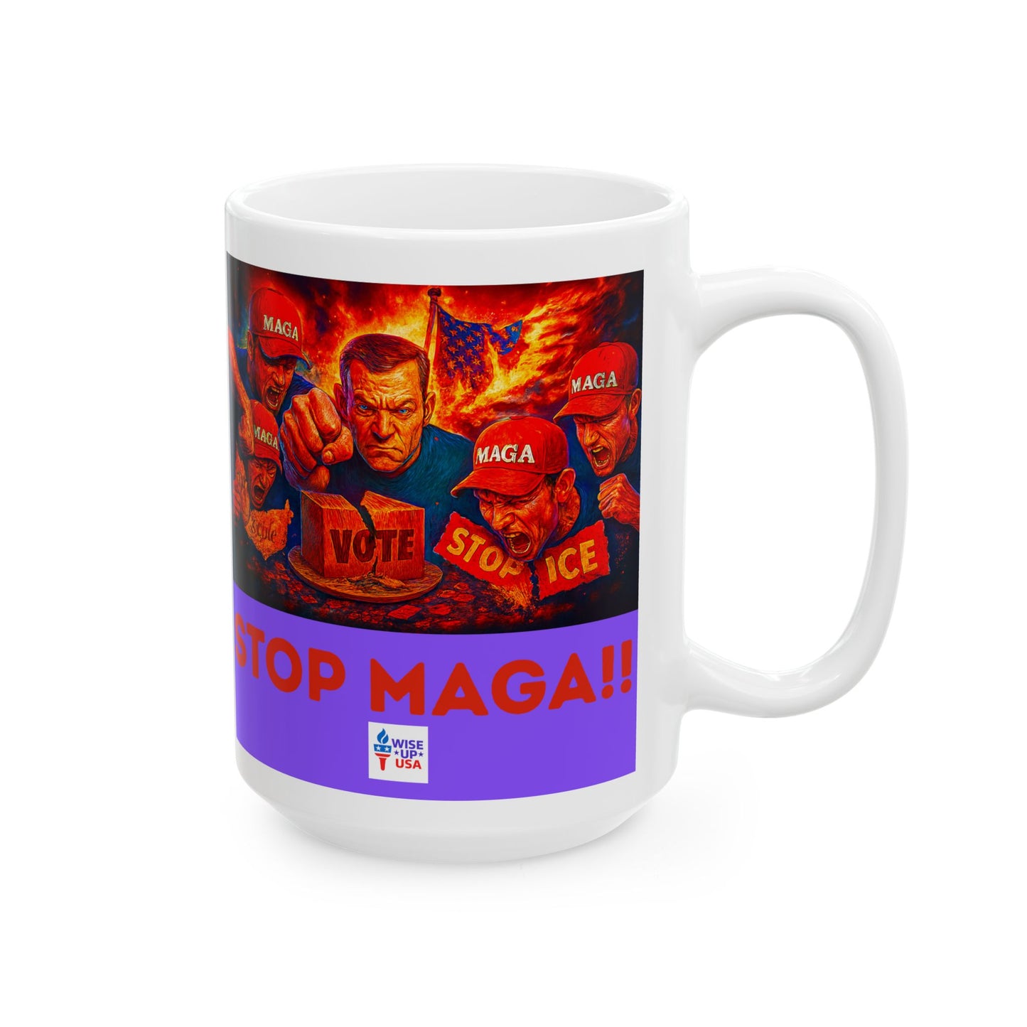 Ceramic Mug, Stop Maga in '26, Election Decor, Get MAGA Out, Midterms 26, Political Coffee Cup, Stop Trump, stop Maga, MAGA