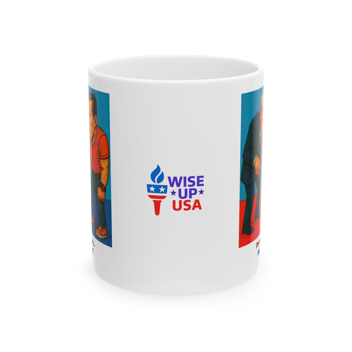 Ceramic Mug, Drawing the Lines for 26, Election Decor, Wise Up USA, Activist Gift, Midterms 26, Political Coffee Cup, Protester Present