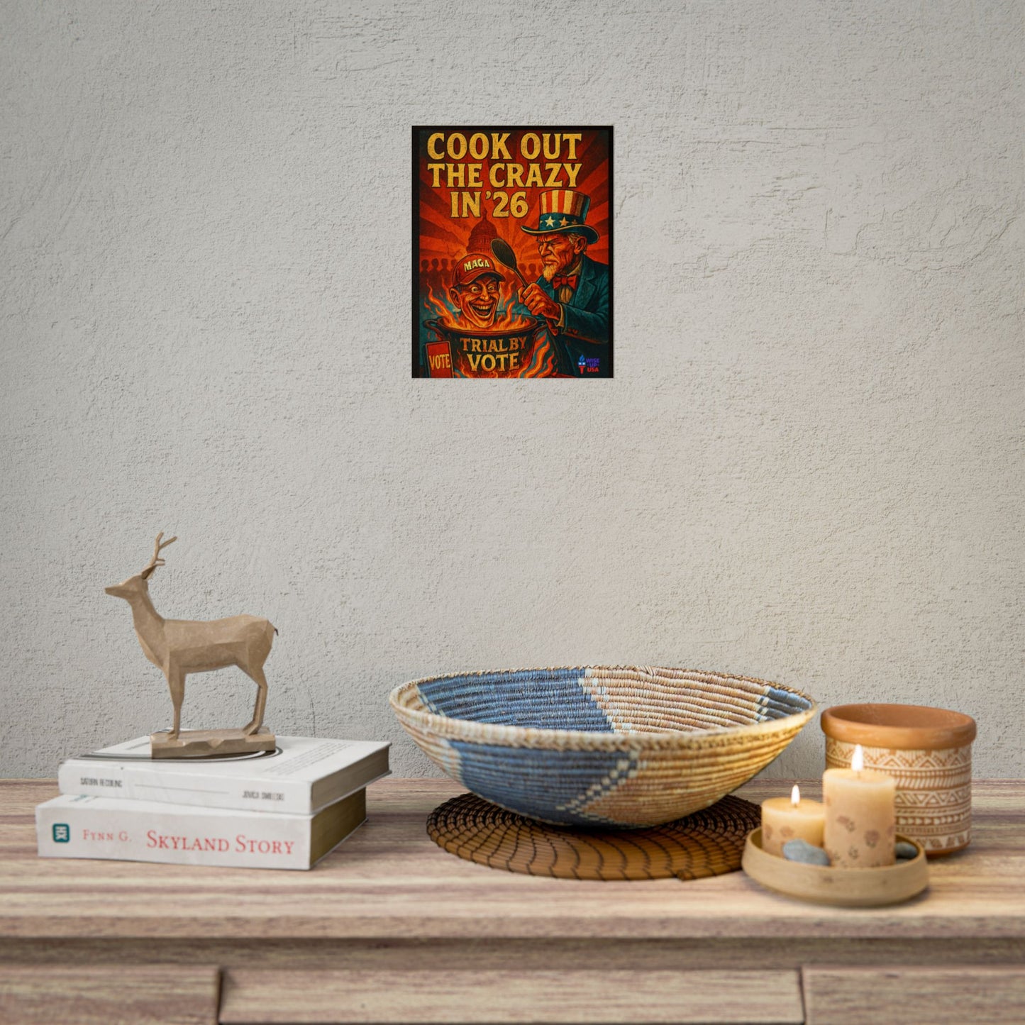 Political Protest Poster, USA Election Voting Out MAGA People 2026, Activist Art Print, Resistance Rally Sign, Patriotic Home Decor,