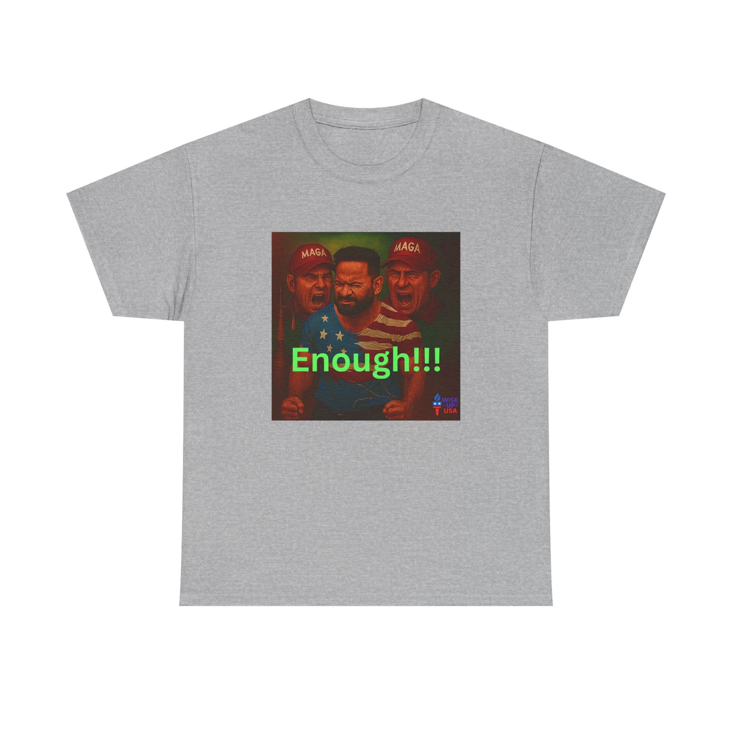 Enough 2 MAGA! Unisex Heavy Cotton Tee, Election Day Apparel Activists, Against Trump, Republicans, and MAGA, Resistance, No MAGA,