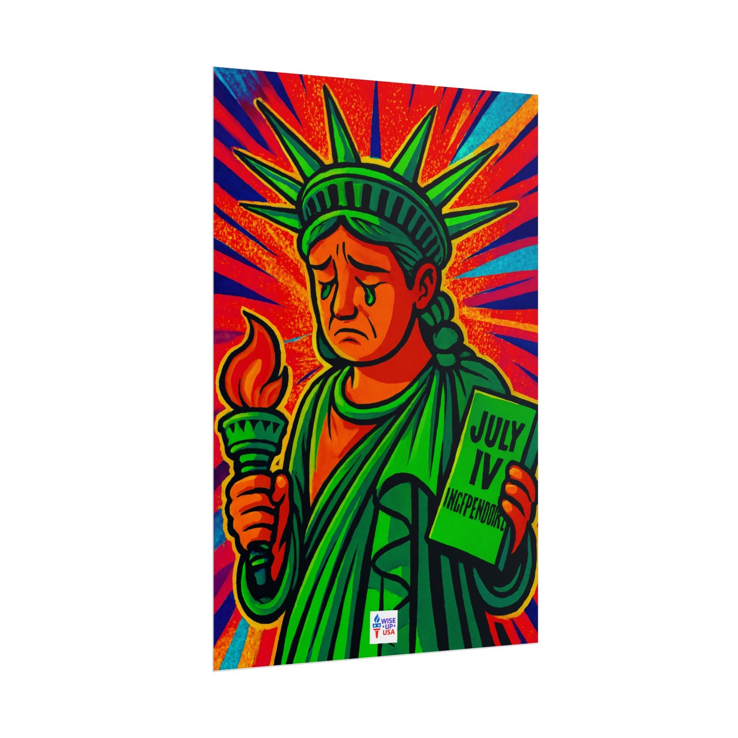 Colorful Protest Art Poster, Trump Shamed Statue of Liberty, Activism Wall Art, Educational Prints, Gift for Teachers and Students
