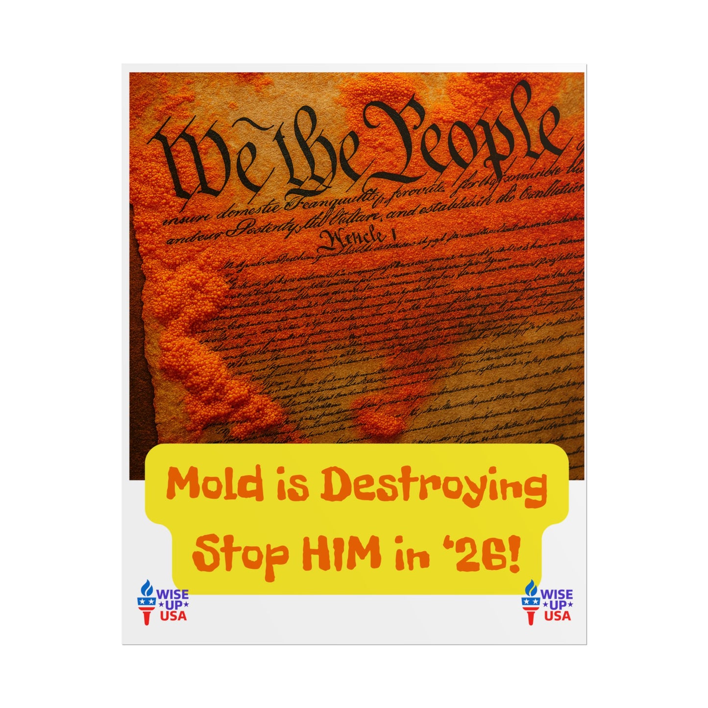 Colorful Protest Art Poster, Mold in Constitution, Activism Wall Art, Political Prints, Corrupt Congress, Midterm Elections, oust elite