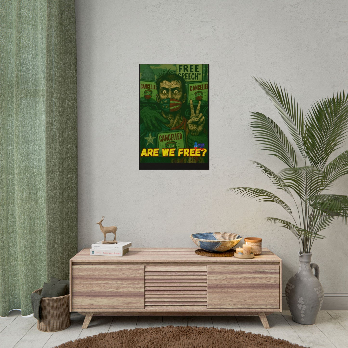 Protest Poster, Stop Cancel Culture Design, Activist Wall Art, Bold Political Message, Dorm Room Decor, Office Art, Election Season Sign