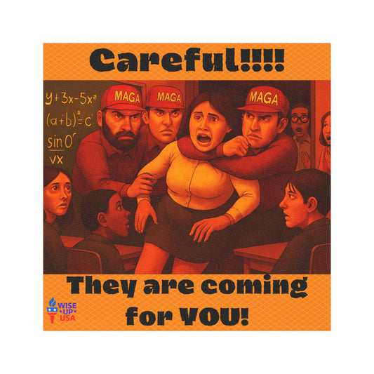 Political Car/Refrigerator Magnets, Careful Teacher!, Midterms 26, Election Decor, Out with Republicans, Gift for Activists, Out with MAGA