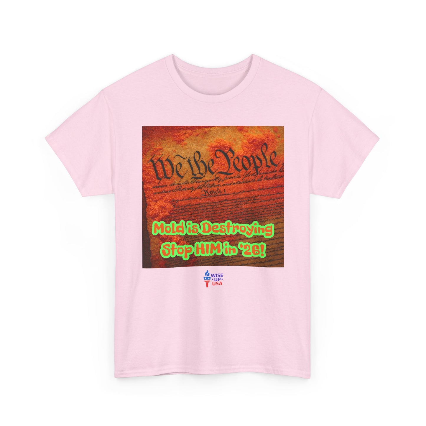 Unisex Heavy Cotton Tee with Stop Him '26, Design, Election Day Apparel, Revolution, Gift for Activists, Midterm 26, Destroy Constitution