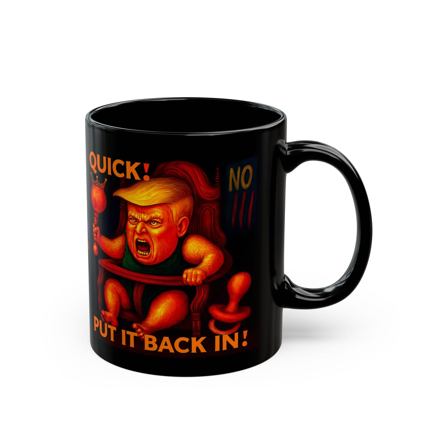 Stop Trump Black Mug for Patriots, Political Activists, Coffee Lovers, Drinkware, Gift for Political Activists, 11oz & 15oz Sizes