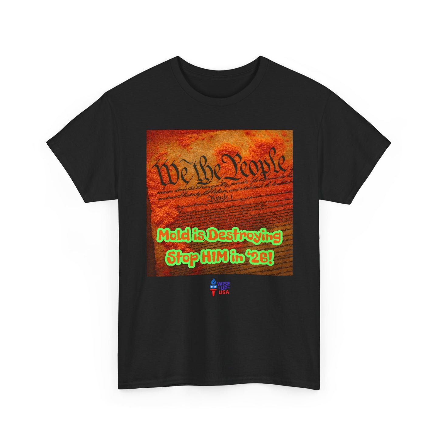 Unisex Heavy Cotton Tee with Stop Him '26, Design, Election Day Apparel, Revolution, Gift for Activists, Midterm 26, Destroy Constitution