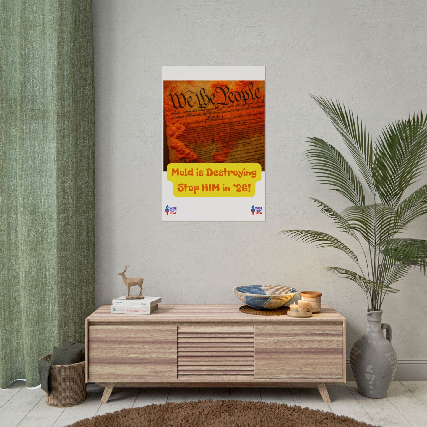 Colorful Protest Art Poster, Mold in Constitution, Activism Wall Art, Political Prints, Corrupt Congress, Midterm Elections, oust elite
