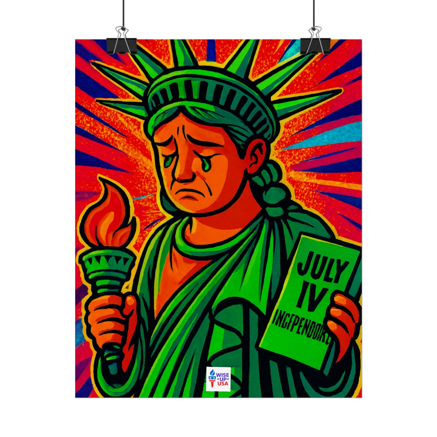 Colorful Protest Art Poster, Trump Shamed Statue of Liberty, Activism Wall Art, Educational Prints, Gift for Teachers and Students