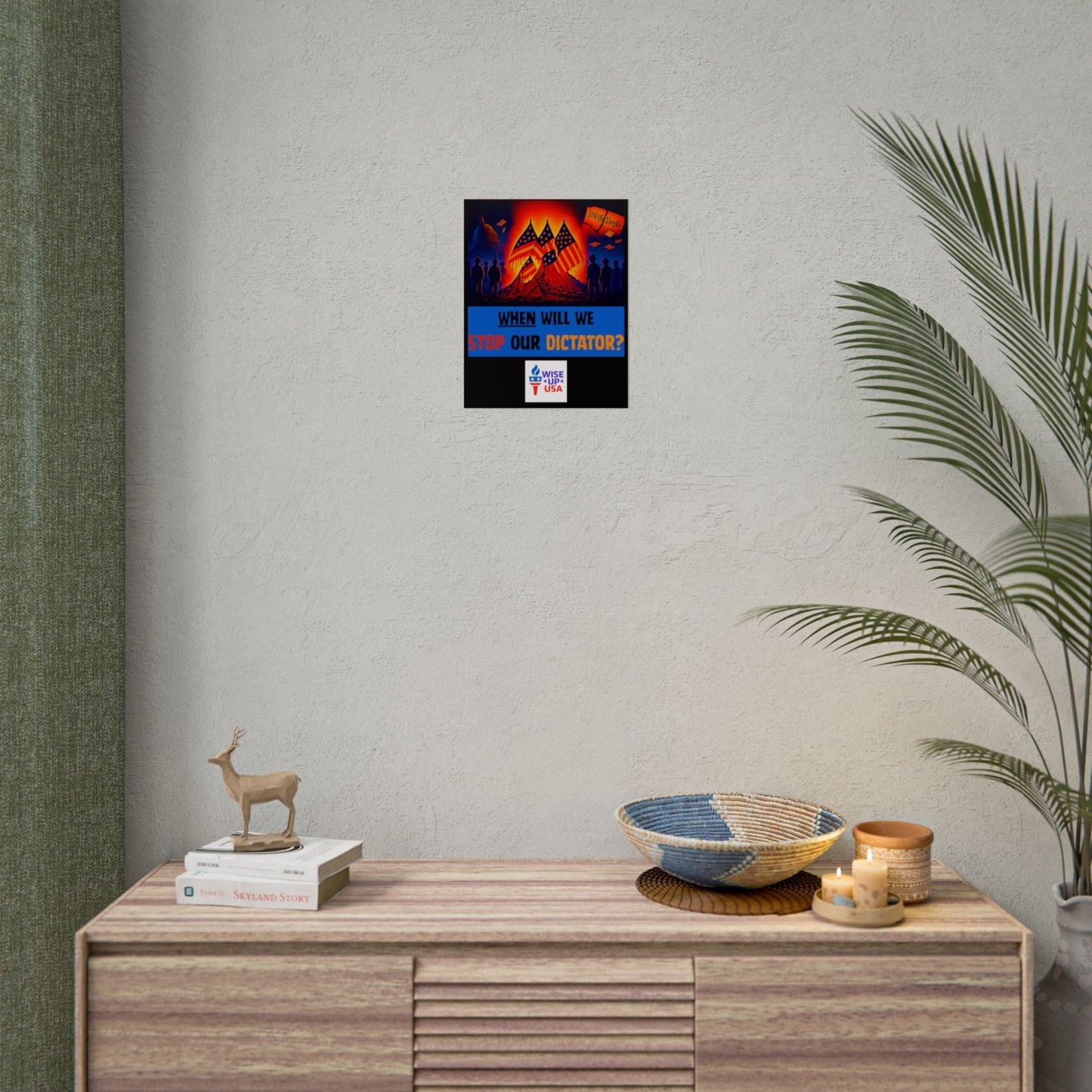 Colorful Protest Art Poster, Stop Dictator, Activism Wall Art, Political Activist Prints, Vote Congress OUT, Midterms. Stop Trump and MAGA