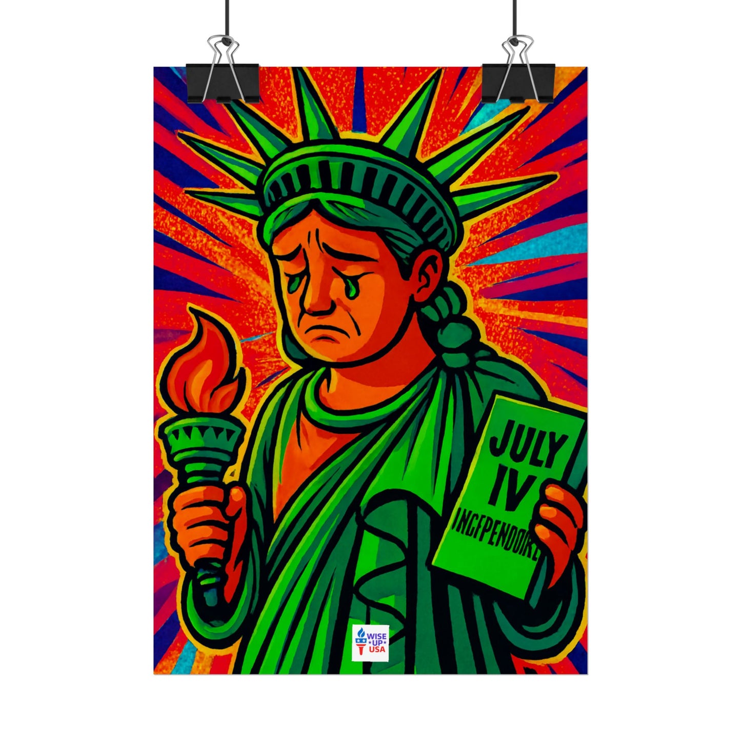 Colorful Protest Art Poster, Trump Shamed Statue of Liberty, Activism Wall Art, Educational Prints, Gift for Teachers and Students