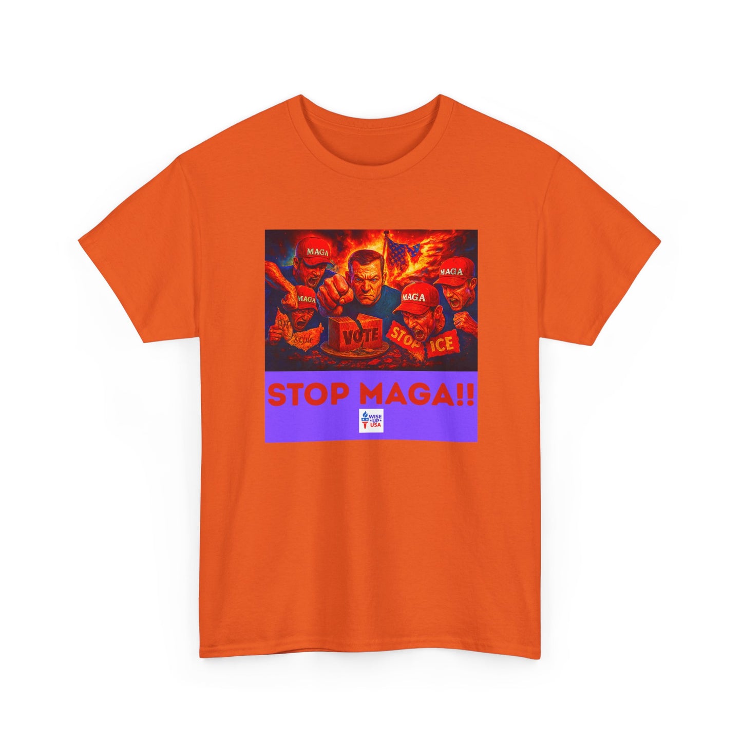 STOP MAGA '26 Unisex Heavy Cotton Tee - Election Day Apparel, Stop Trump - Gift for Activists, Midterm 26 - Rid of Republicans, Stop ICE,