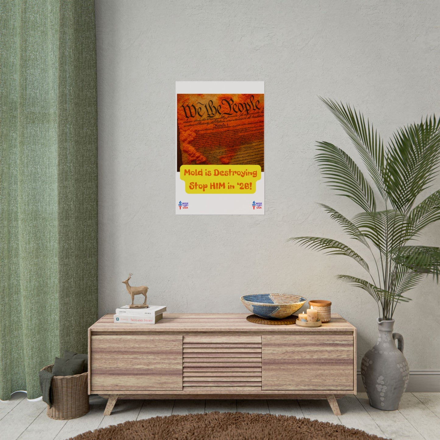 Colorful Protest Art Poster, Mold in Constitution, Activism Wall Art, Political Prints, Corrupt Congress, Midterm Elections, oust elite