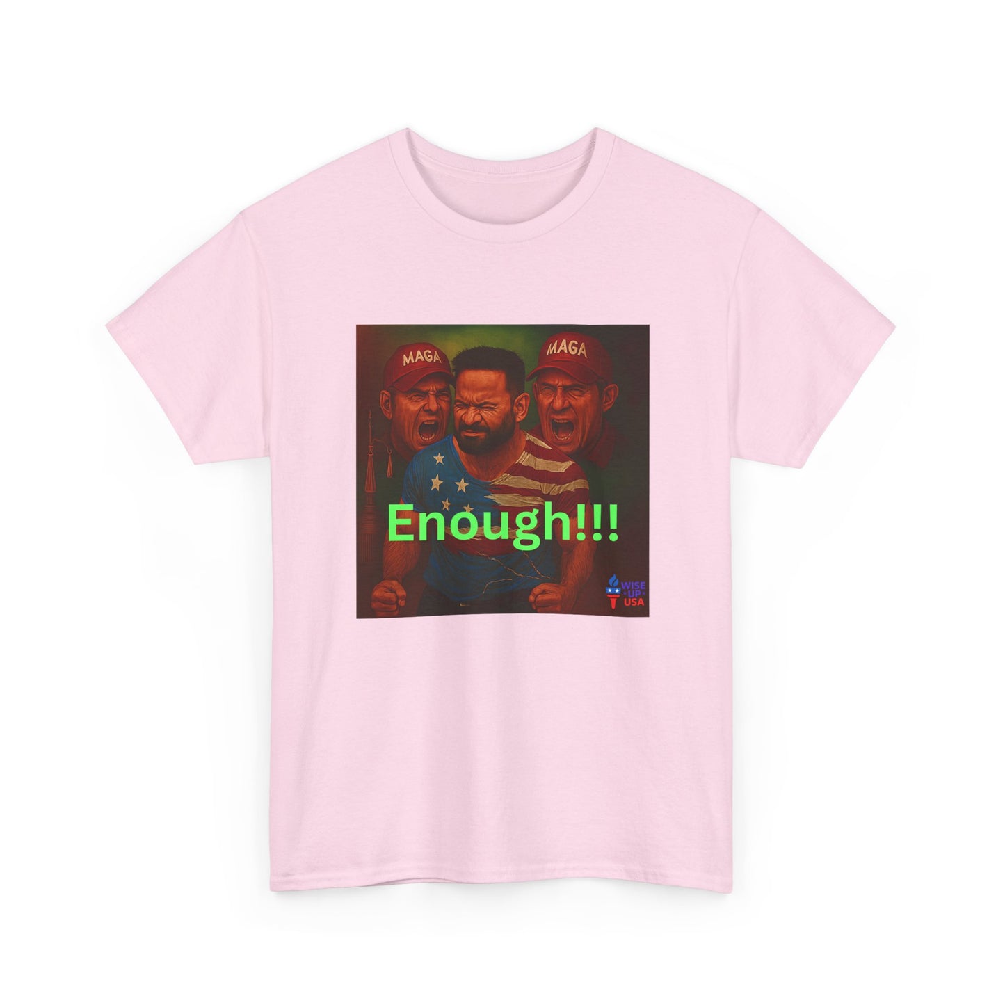 Enough 2 MAGA! Unisex Heavy Cotton Tee, Election Day Apparel Activists, Against Trump, Republicans, and MAGA, Resistance, No MAGA,