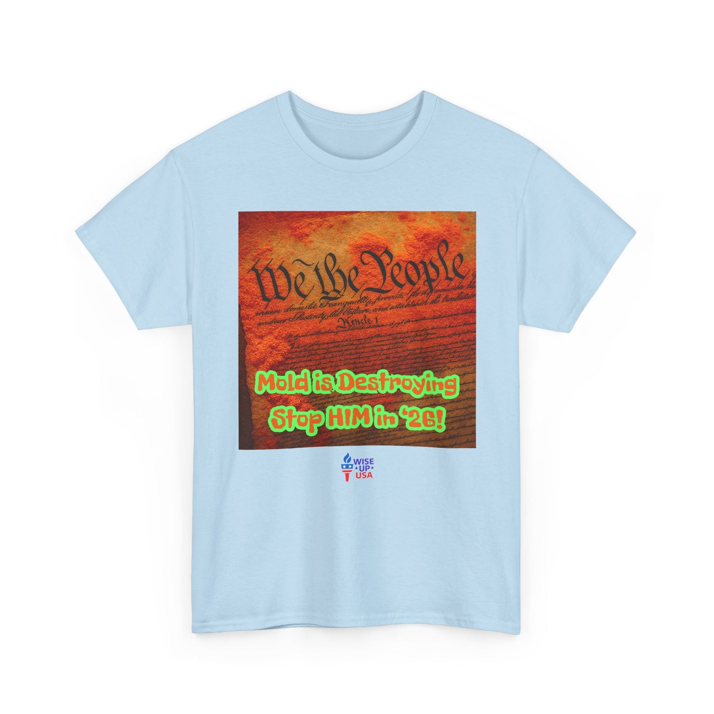 Unisex Heavy Cotton Tee with Stop Him '26, Design, Election Day Apparel, Revolution, Gift for Activists, Midterm 26, Destroy Constitution
