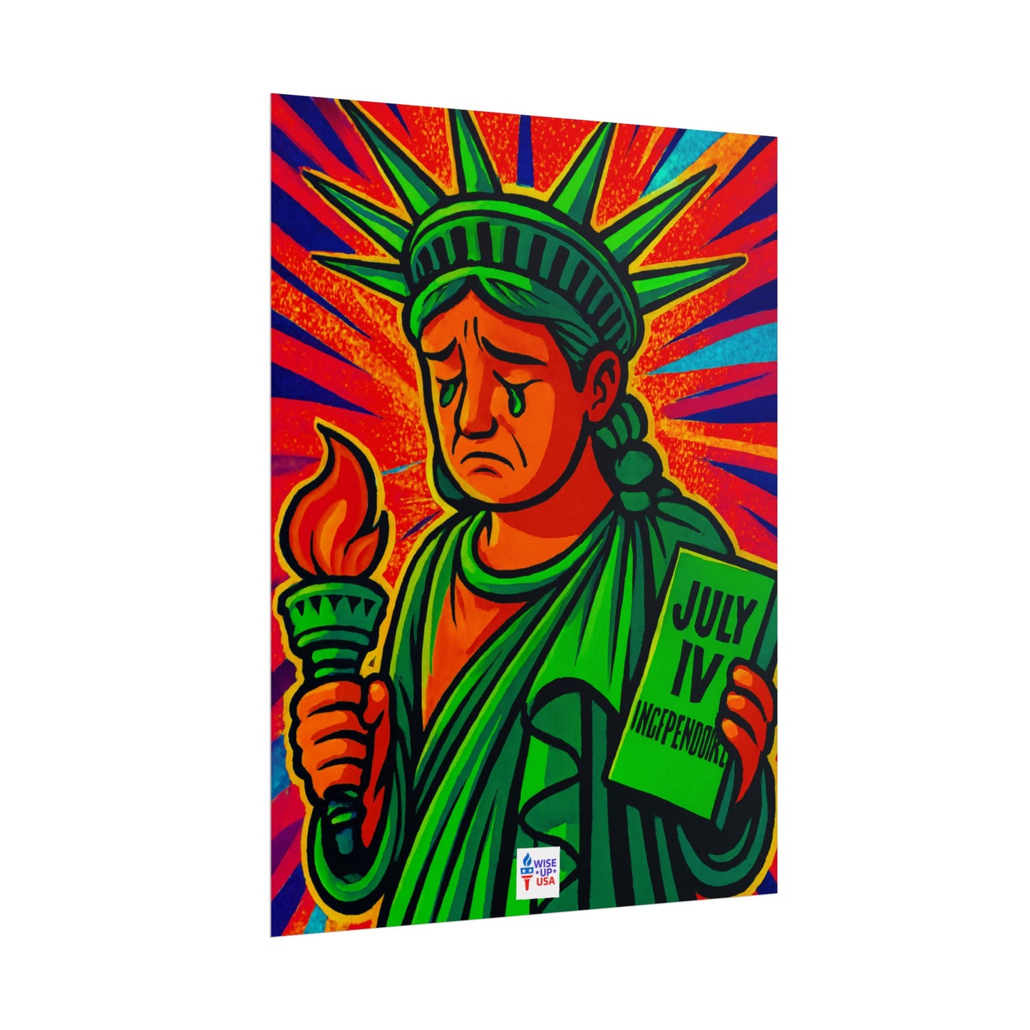 Colorful Protest Art Poster, Trump Shamed Statue of Liberty, Activism Wall Art, Educational Prints, Gift for Teachers and Students