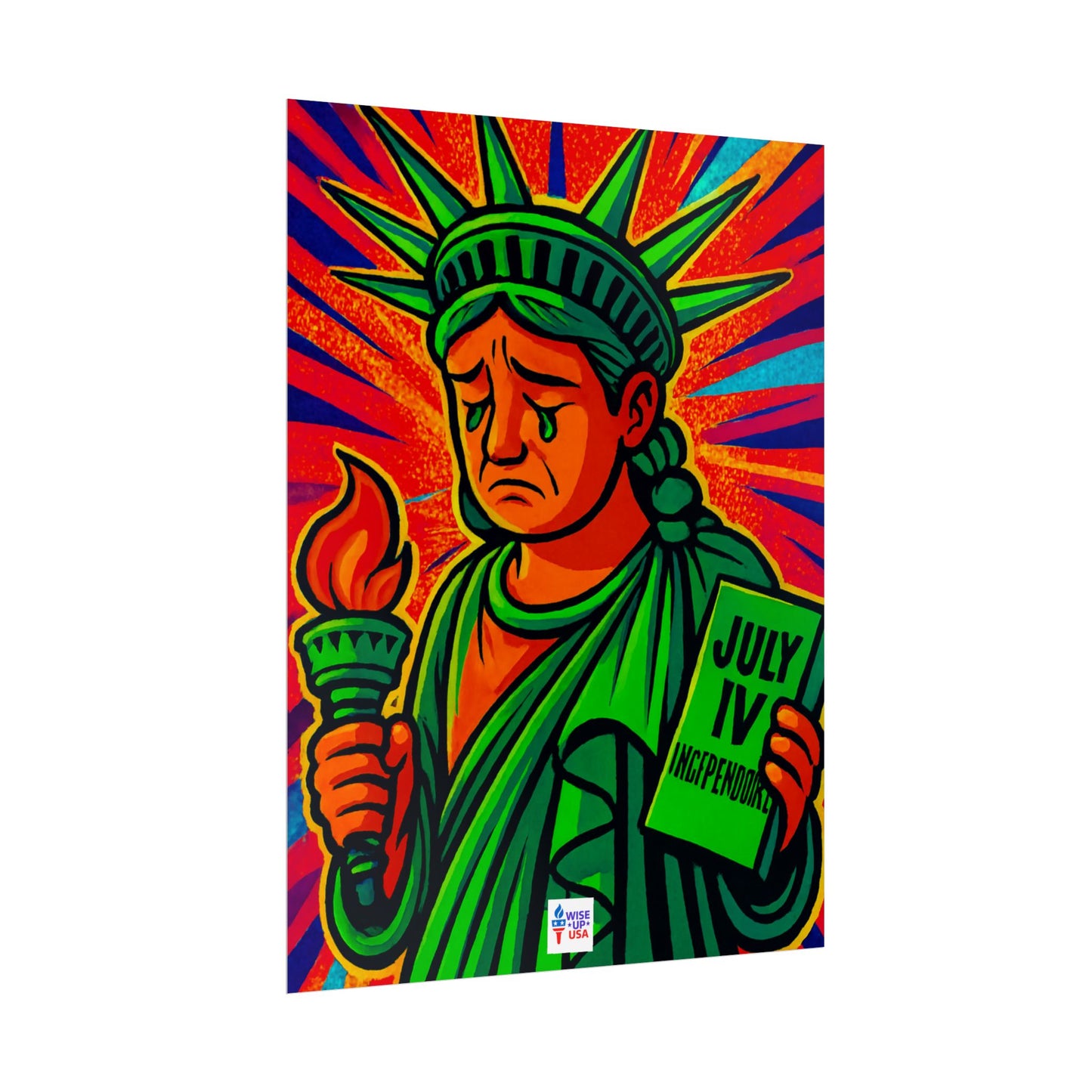 Colorful Protest Art Poster, Trump Shamed Statue of Liberty, Activism Wall Art, Educational Prints, Gift for Teachers and Students