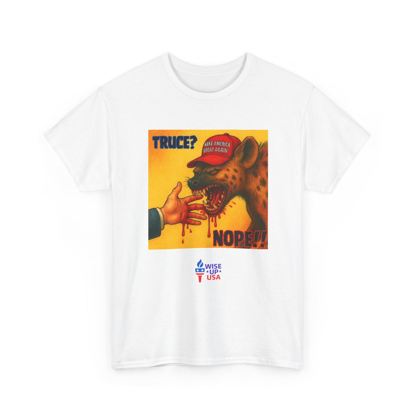 No Truce Unisex Heavy Cotton Tee, Election Day Apparel Activists, Against Trump, Republicans, and MAGA, Resistance, Don't Back Down. No MAGA