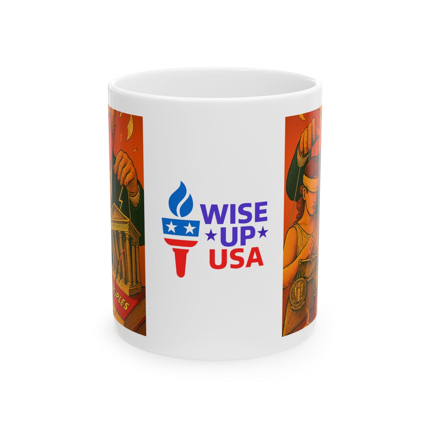 Supreme Court Controlled By Trump Ceramic Mug, Political Gift for Activists, Elections Decor, Patriotic Coffee Cup, Voting Rights Advocate