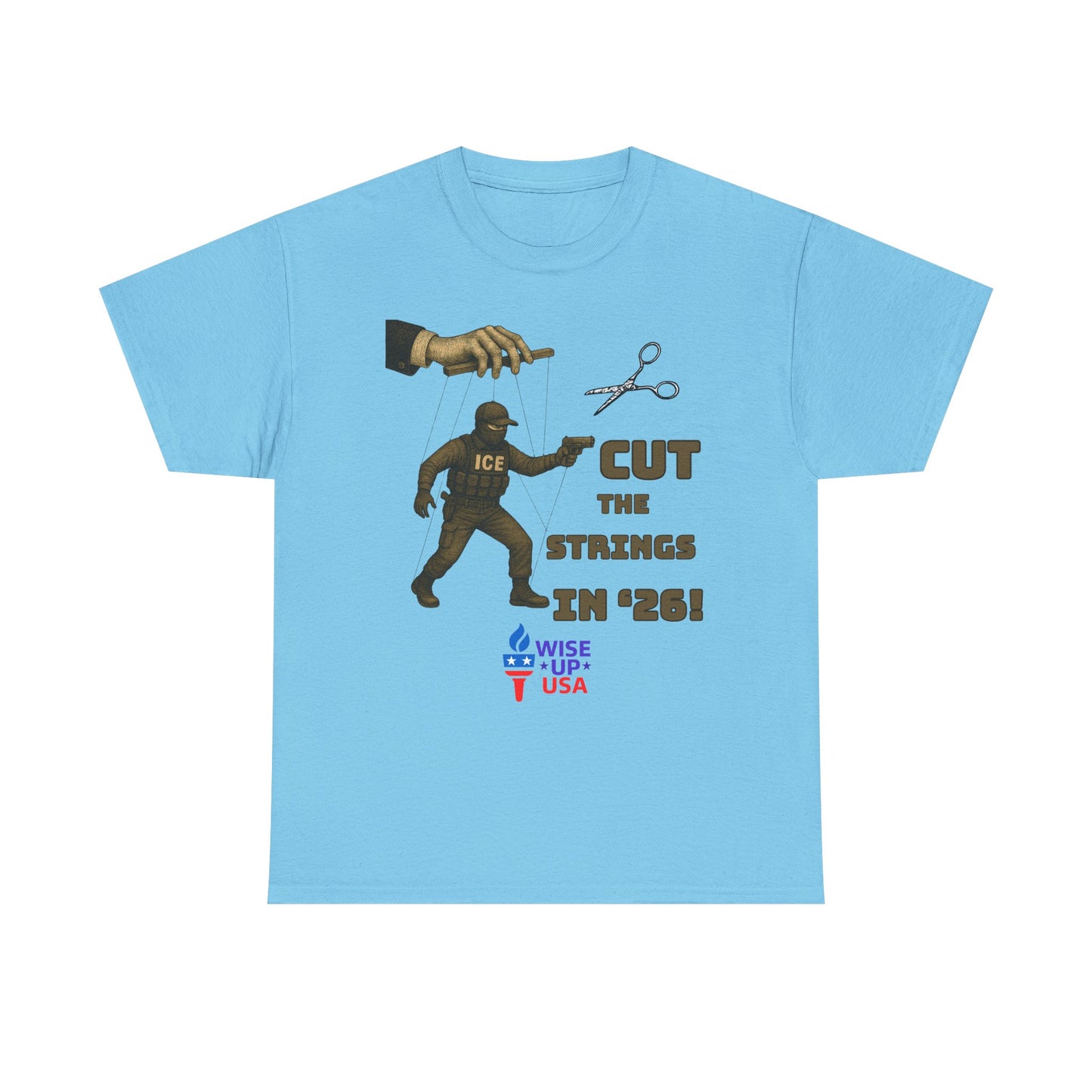 Cut the Strings in '26 Design, Midterm Election Shirt, Election Day Apparel, USA Pride Tee, Gift for Activists, Unisex Heavy cotton tee