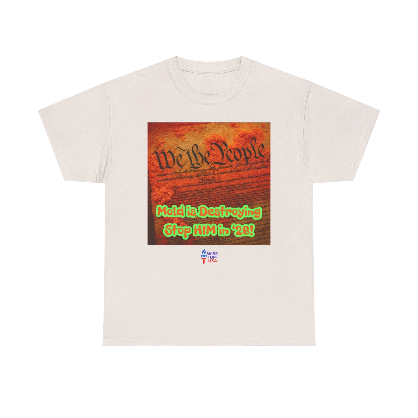 Unisex Heavy Cotton Tee with Stop Him '26, Design, Election Day Apparel, Revolution, Gift for Activists, Midterm 26, Destroy Constitution