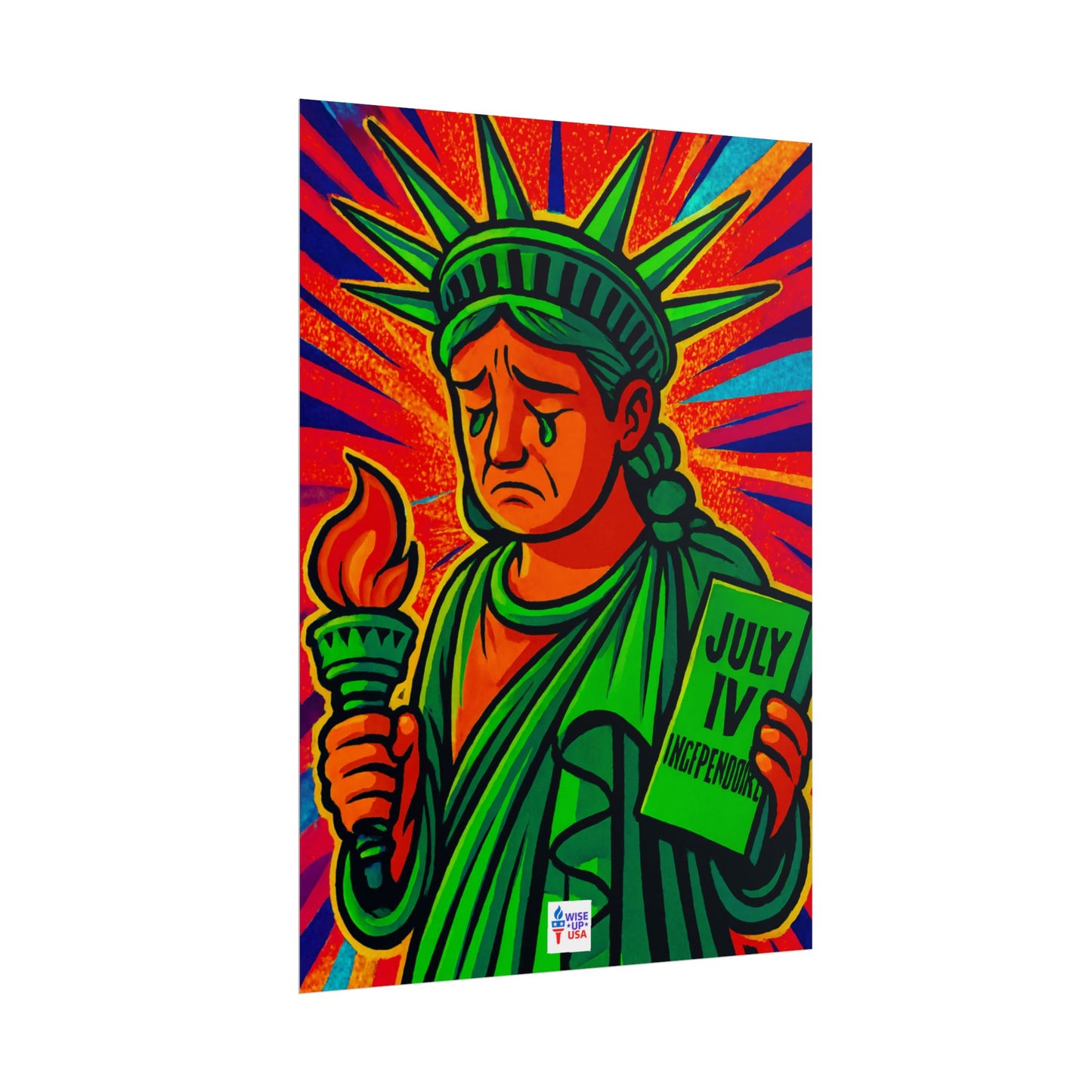 Colorful Protest Art Poster, Trump Shamed Statue of Liberty, Activism Wall Art, Educational Prints, Gift for Teachers and Students