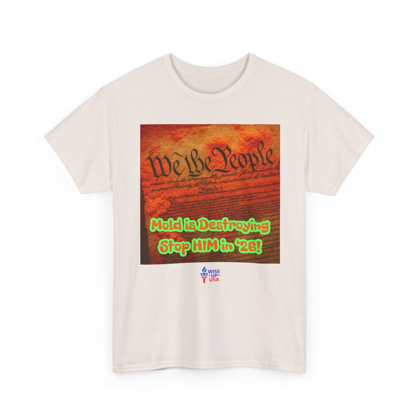 Unisex Heavy Cotton Tee with Stop Him '26, Design, Election Day Apparel, Revolution, Gift for Activists, Midterm 26, Destroy Constitution